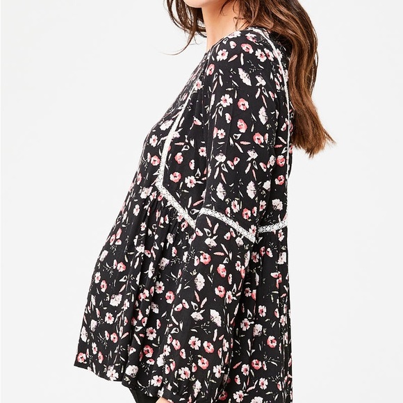 Ripe Maternity Victoria Lace Trim Blouse - Picture 3 of 7